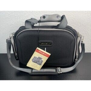 Eddie Bauer Black Shoulder Messenger Padded Travel Tote Bag Brookline - NEW